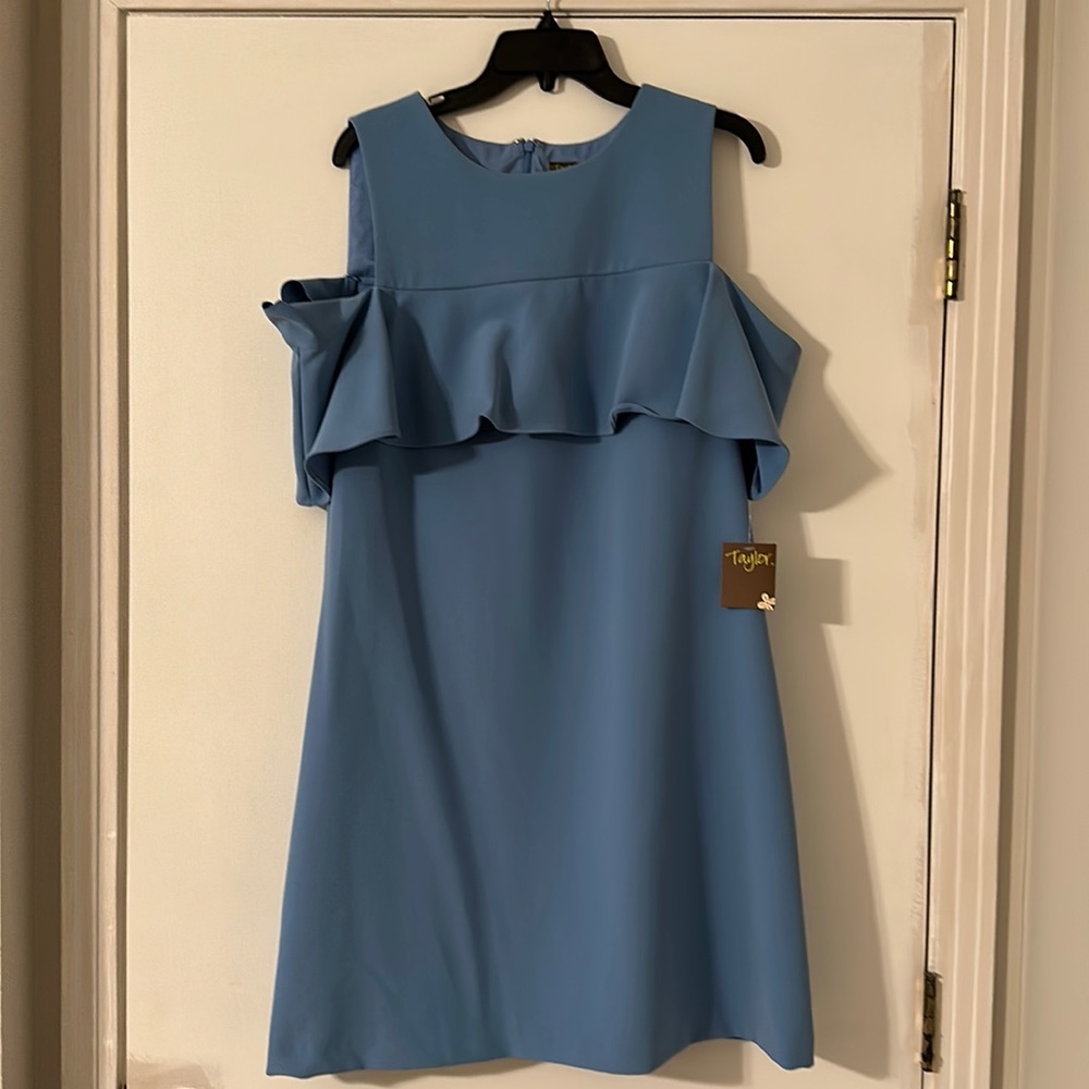 Taylor Baby Blue Dress, size 14